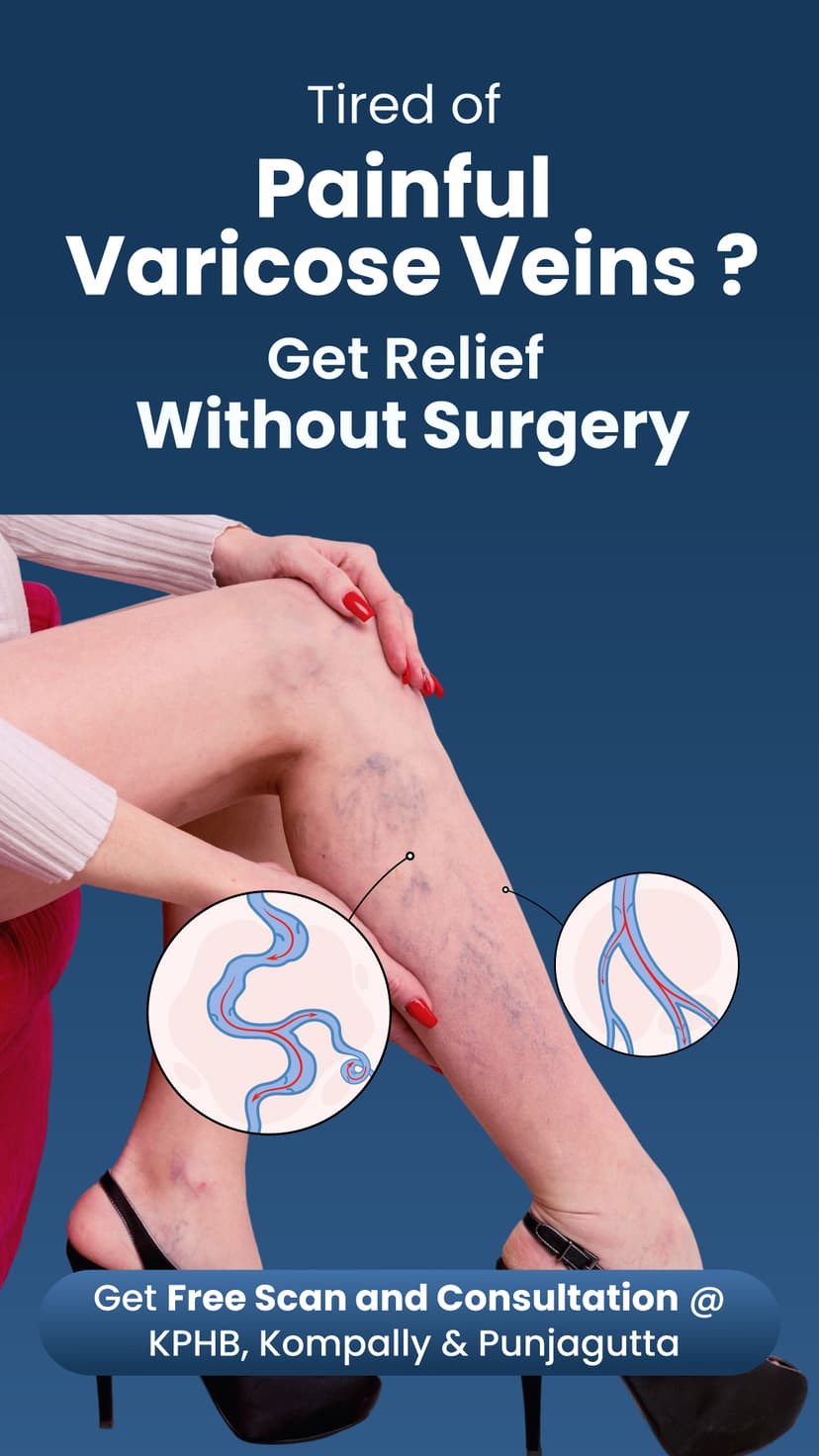 Get non-surgical relief from painful varicose veins at our clinic.
