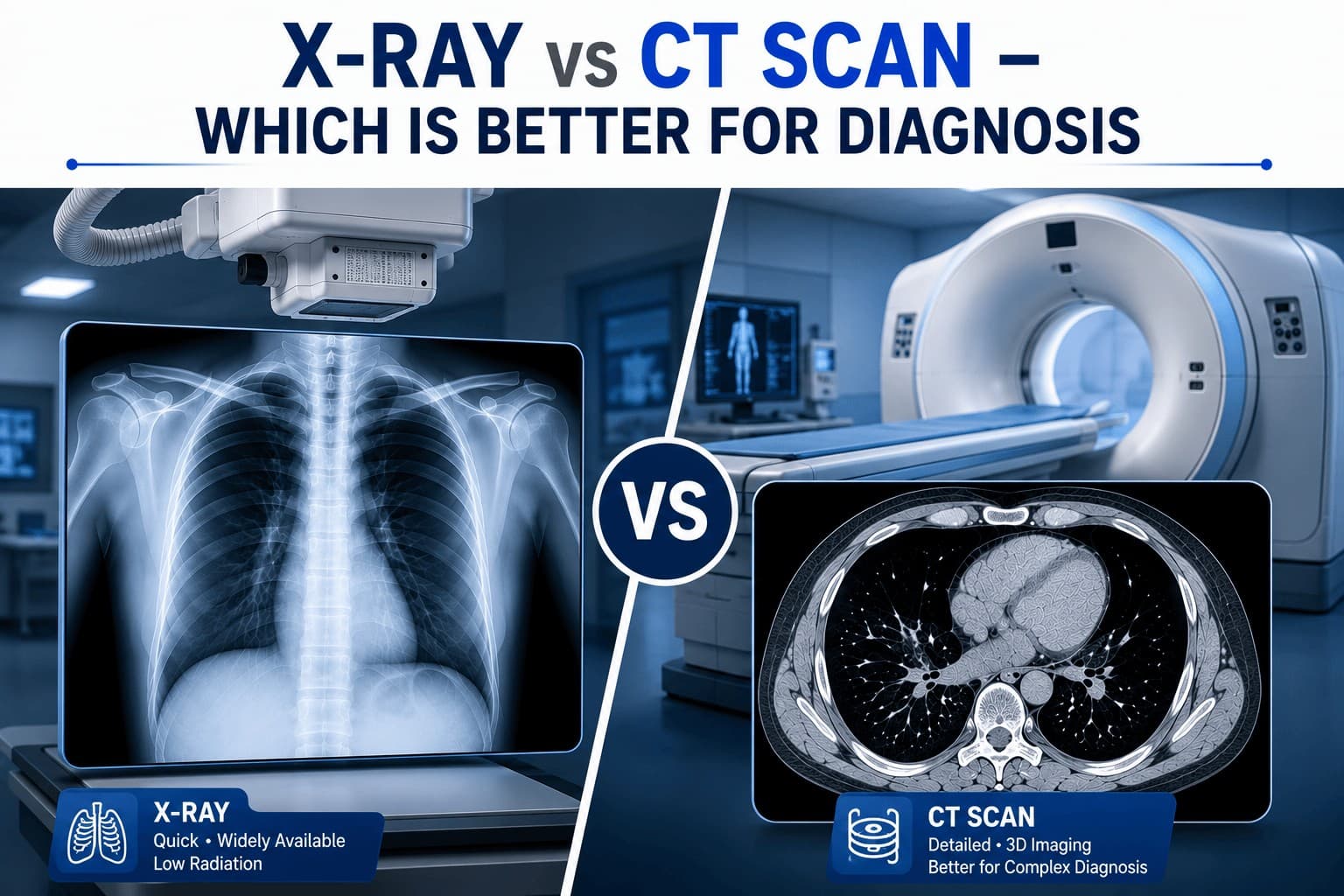 X-Ray vs CT Scan – Which is Better for Diagnosis?
